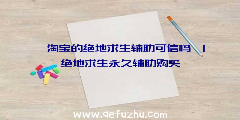 「淘宝的绝地求生辅助可信吗」|绝地求生永久辅助购买